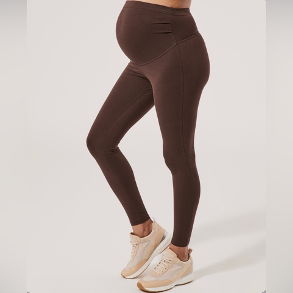 Pact Chocolate Go-To Maternity Legging